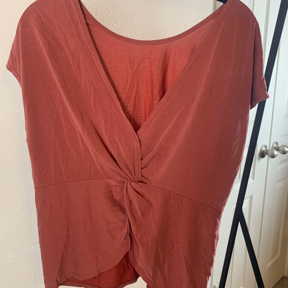 Green‎ Envelope short sleeve blouse S - Picture 2 of 5